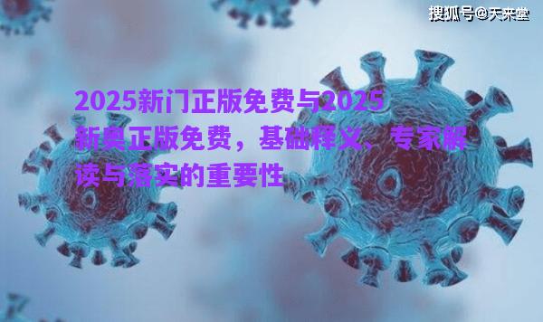 2025新門正版免費與2025新奧正版免費，基礎釋義、專家解讀與落實的重要性