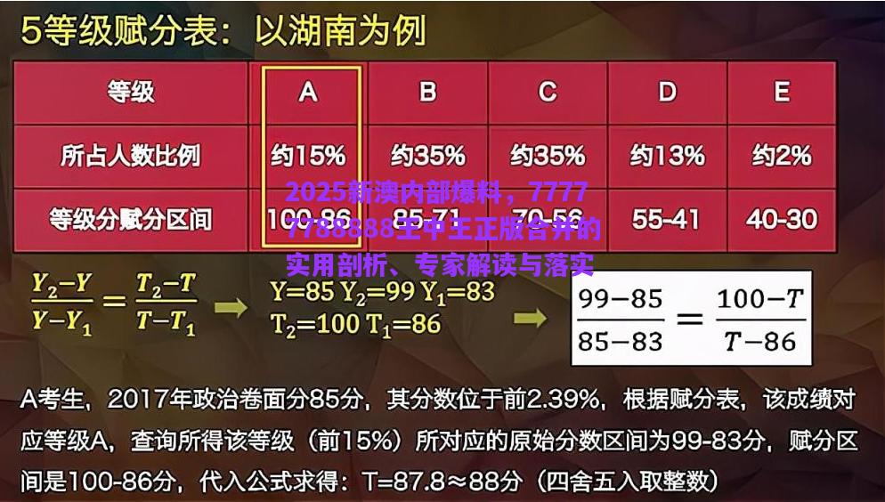 2025新澳內(nèi)部爆料，77777788888王中王正版合并的實用剖析、專家解讀與落實