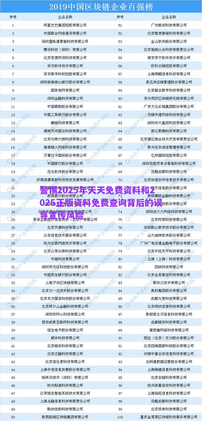 警惕2025年天天免費(fèi)資料和2025正版資料免費(fèi)查詢背后的誤導(dǎo)宣傳風(fēng)險(xiǎn)