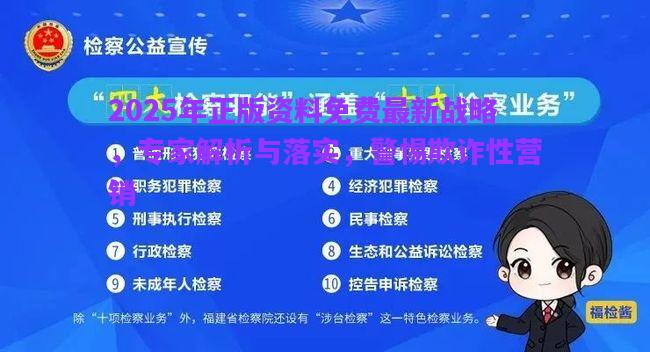 2025年正版資料免費最新戰(zhàn)略，專家解析與落實，警惕欺詐性營銷
