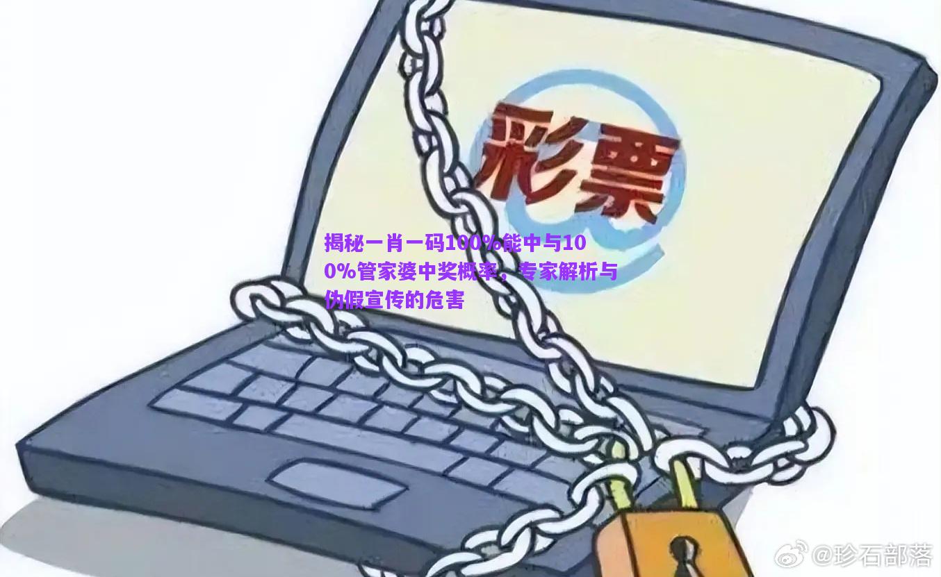 揭秘一肖一碼100%能中與100%管家婆中獎(jiǎng)概率，專(zhuān)家解析與偽假宣傳的危害