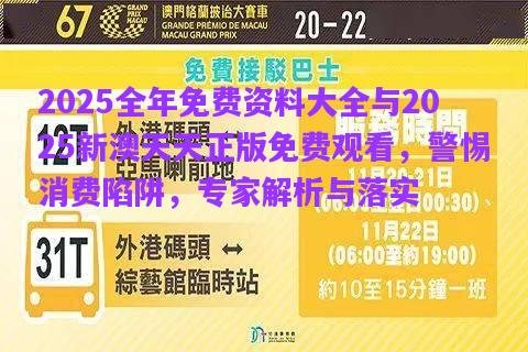 2025全年免費資料大全與2025新澳天天正版免費觀看，警惕消費陷阱，專家解析與落實