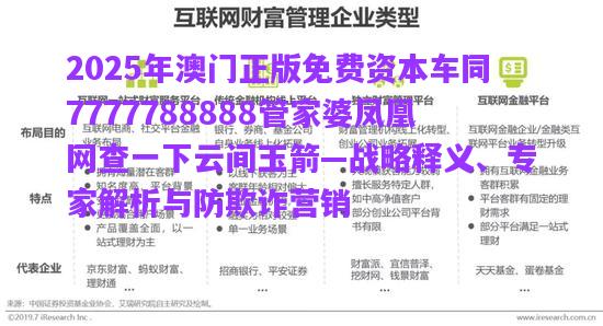 2025年澳門正版免費(fèi)資本車同7777788888管家婆鳳凰網(wǎng)查一下云間玉箭—戰(zhàn)略釋義、專家解析與防欺詐營銷