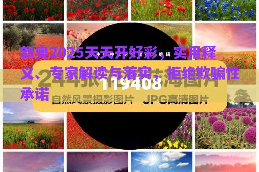 新奧2025天天開(kāi)好彩，實(shí)用釋義、專家解讀與落實(shí)，拒絕欺騙性承諾