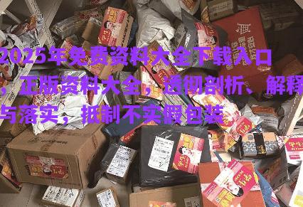 2025年免費資料大全下載入口，正版資料大全，透徹剖析、解釋與落實，抵制不實假包裝